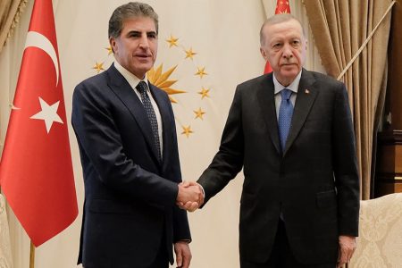 «نیچیروان بارزانی» و «رجب طیب اردوغان» در آنکارا بر تقویت و گسترش روابط تأکید کردند